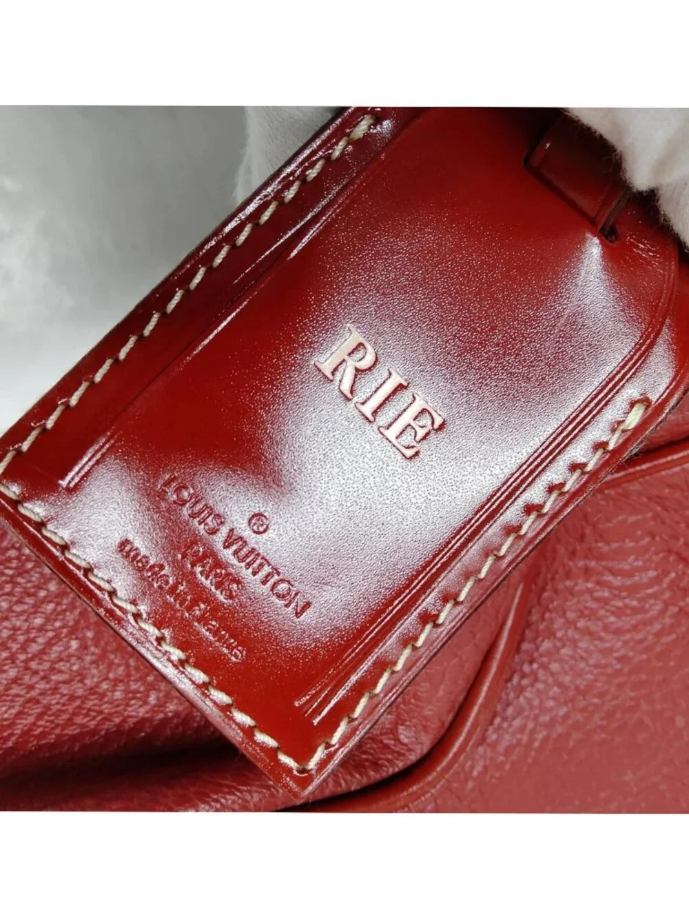 Authentic Louis Vuitton Suhali Le Fabuleux PM Red Leather Tote Shoulder Bag